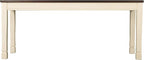 Signature Design by Ashley WhiteOwing Bench, 44.25" W x 16.25" D x4.25 H, White