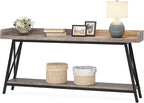 Tribesigns 70.9 inch Extra Long Console Table Behind Couch, Rustic Industrial Sofa Table for Living Room, Narrow Entryway Hallway Long Bar Table (Grey)