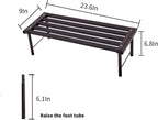Metal Plant Stand, Rust-proof Aluminum Flower Pot Stand, Plants Display Stands Decoration Racks for Living Room Balconies and Gardens (60 Ebony)