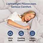 Standard Pillow Cases - 4 Pack - Super Soft Pillowcase Covers - Envelope Enclosure - Hotel Quality Pillow Protectors - Wrinkle Free, Fade & Stain Resistant - Machine Washable - 20" x 26" (Light Grey)