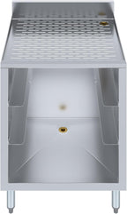 AmGood 22-1/2 in. x 24 in. x 30 in Stainless Steel Glass Rack Storage Cabinet with Rack Slides