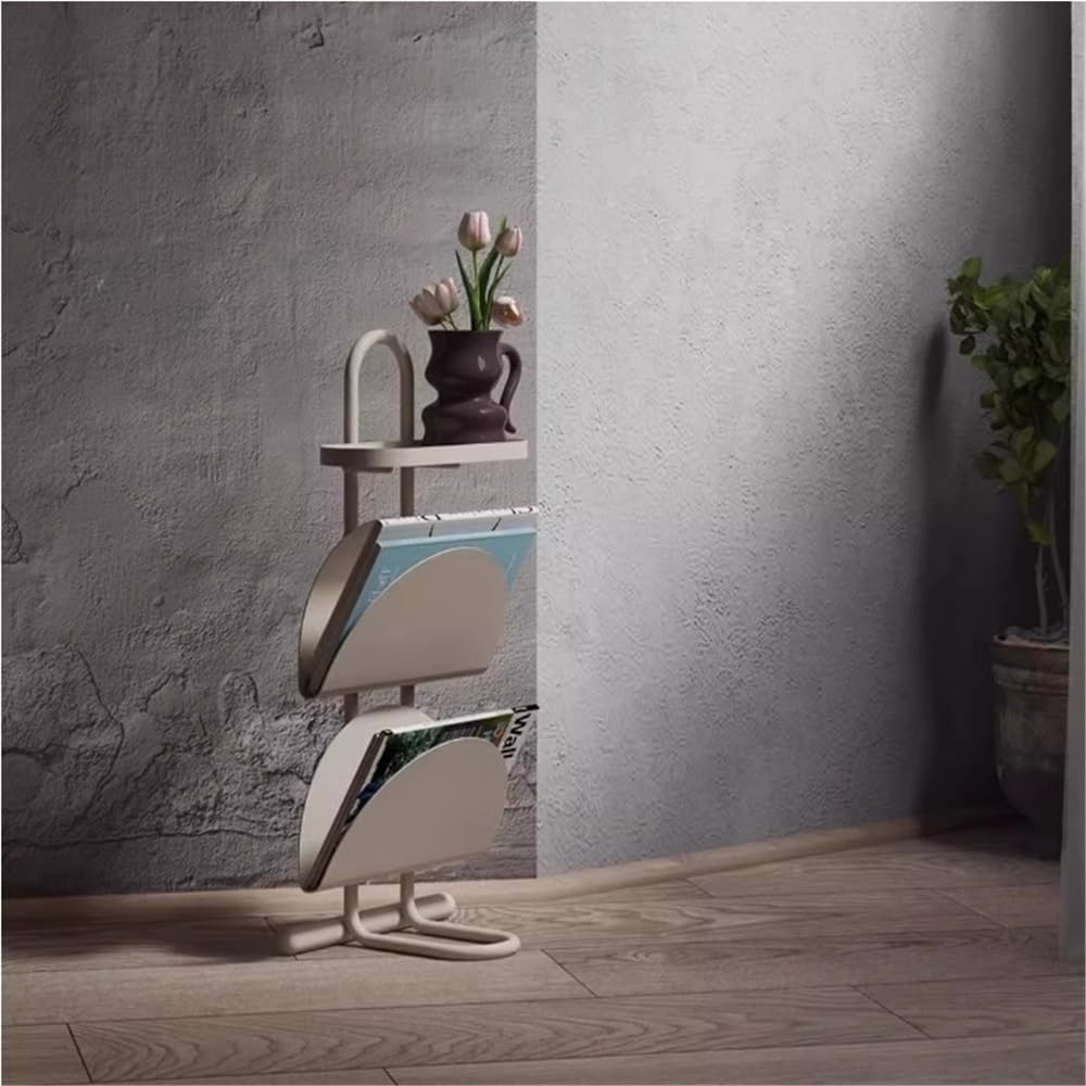 Stylish Iron Multi-Functional Side Table, End Table with Stable Base, Small N...
