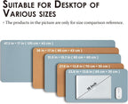 Cork Desk Mat - Dual-Sided Desk Pad for Office and Home - Desk Organization and Accessories - Ideal for Large Mouse Pad and Desk Mats on Top of Desks(Light Blue,80cmx 40cm)