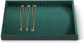 Necklace Storage Tray, Velvet Bracelet Display, Premium Jewelry Organizers,Luxury Bracelet Organizer,Green Necklace Display