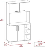 Pantry Cabinet Wine Sideboard, Freestanding Storage Locker for Kitchen Living Room,for Kitchen Home
