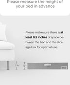 StorageWorks Under Bed Storage Containers with Handles and Label Holder, 2 Pack Ultra-thick Fabric Underbed Bins, Closet Organizer for Clothes, Blankets, Sweater