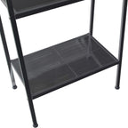 soges Ladder Shelf, 4-Tier Shelves Bookshelf, Storage Rack Shelves, Bathroom, Living Room, Plant Flower Stand, Multifunctional Display Shelfs, Simple Assembly, Black