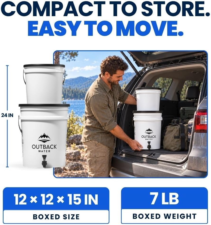 Emergency Drinking Water Filter System, Gravity Fed 24 GPD