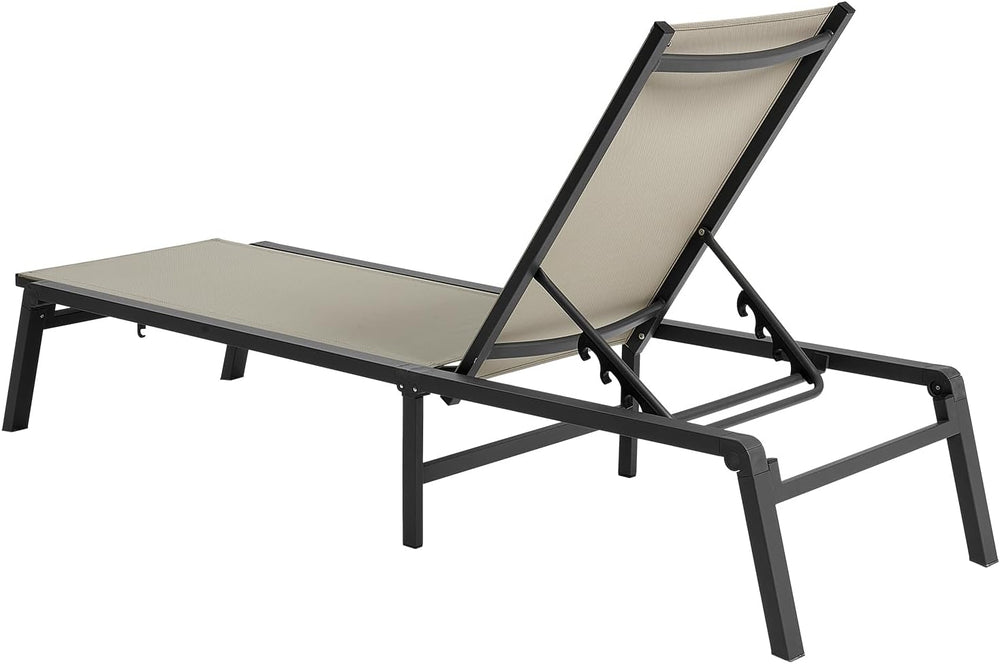VEVOR Outdoor Chaise Lounge Chair Set of 2, 400 lbs Weight Capacity, Foldable...