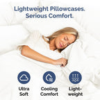 King Pillow Cases - 4 Pack - Super Soft Pillowcase Covers - Envelope Enclosure - Hotel Quality Pillow Protectors - Wrinkle Free, Shrink & Stain Resistant - Machine Washable - 20" x 40" (Antique White)