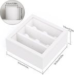 TJ.MOREE 9-Slot Watch Display Case, Wall Mount Wooden Watch Box, Vertical Storage Men’s Watch Box-White