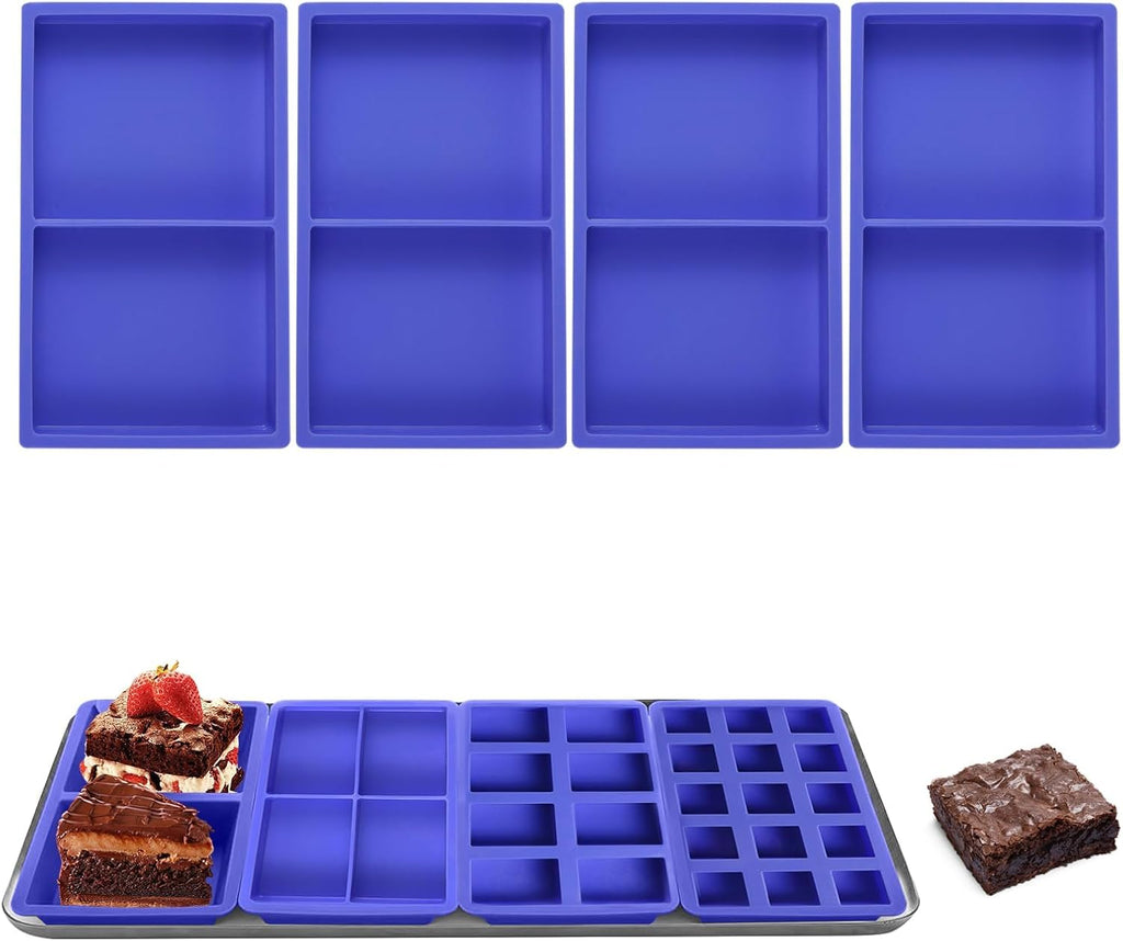 4 Pcs Silicone Tray Dividers for Harvest Right Freeze Dryer,Silicone Food Molds for Harvest right freeze dryer accessories，Reusable Dryer Food Freezer Trays