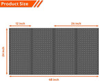 Ultrawall 4 Pcs Metal Pegboard Wall Panels, Peg Boards for Garage Tool Storage