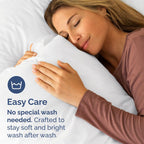 King Pillow Cases - 4 Pack - Super Soft Pillowcase Covers - Envelope Enclosure - Hotel Quality Pillow Protectors - Wrinkle Free, Fade, Shrink & Stain Resistant - Machine Washable - 20" x 40" (White)