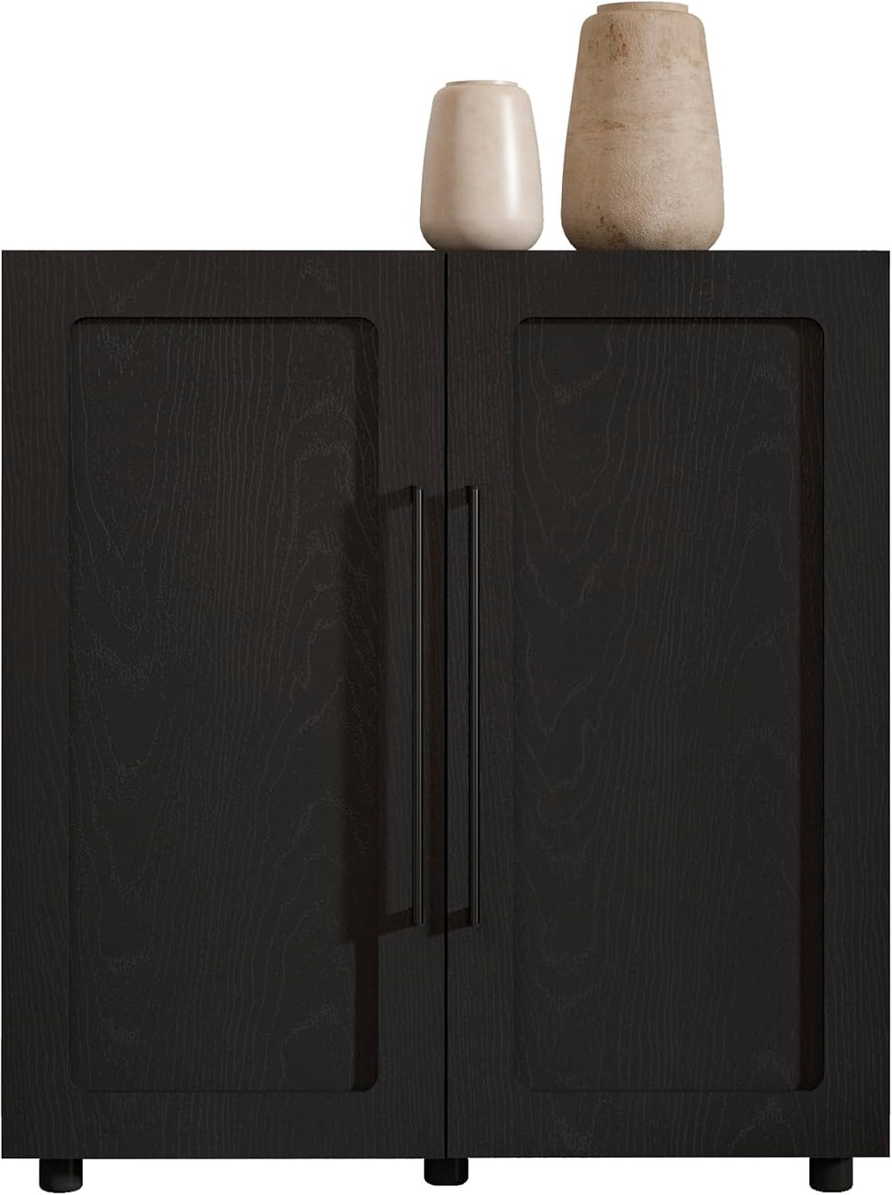 From the Tree Furniture 32 Inch Sideboard Cabinet, Black Tall Glass Door