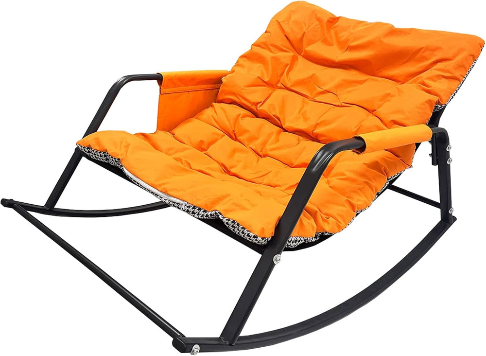Oversized Rocking Chair - 400lb Capacity Recliner w/Cushion, Breathable Mesh ...