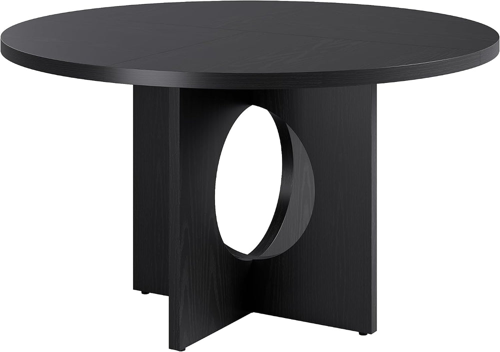Garvee 47" Round Dining Table for 4-6 People - Circle Kitchen Dinner Tab...