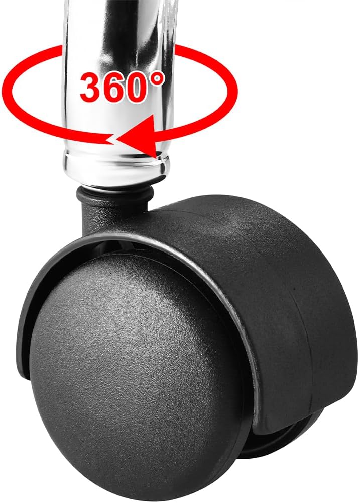 BAKAJI Ergonomic Faux Leather Stool - Minimalist Design