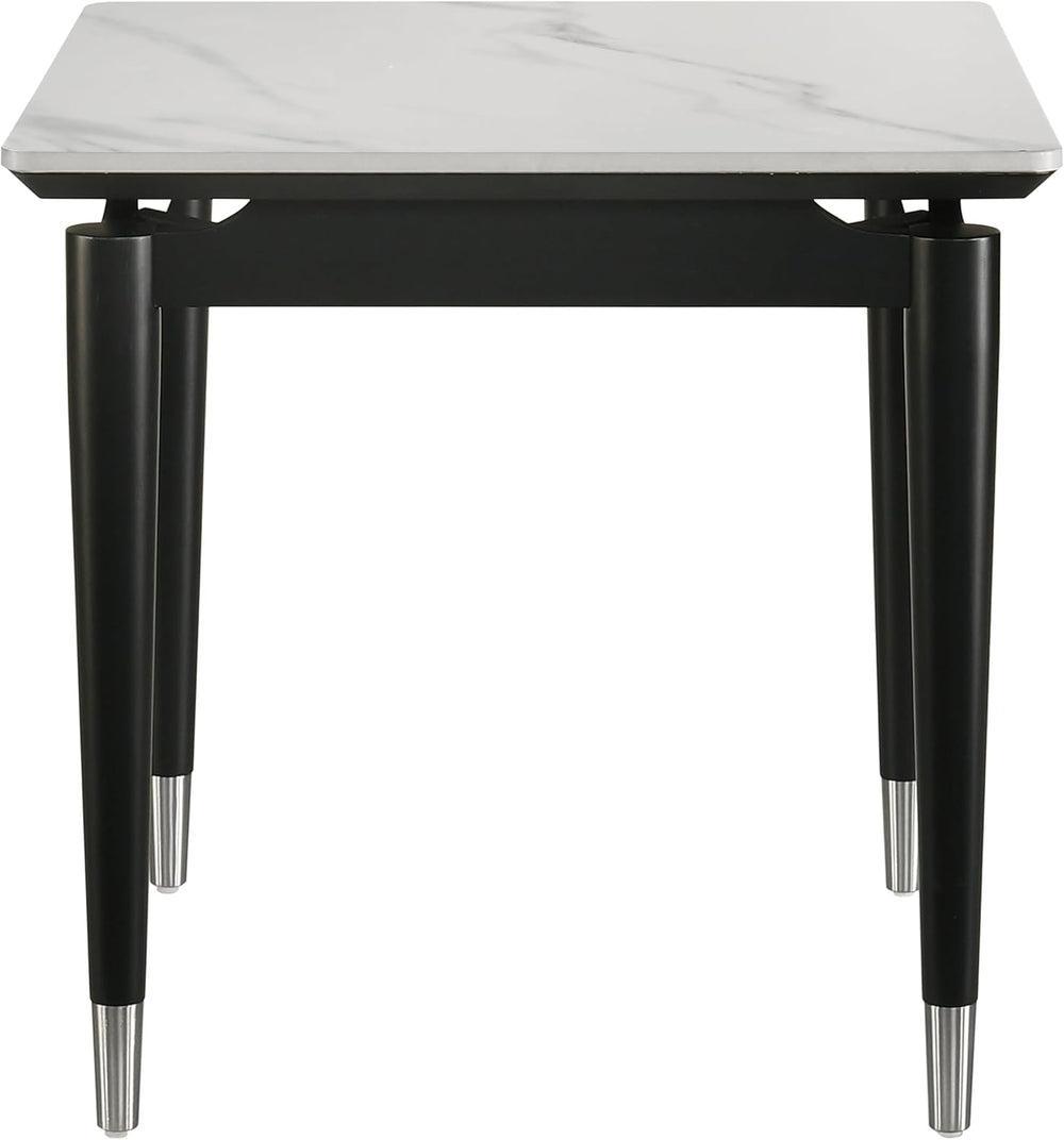 Furniture of America Miranda Modern Solid Wood 23.6-inch Square End Table wit...