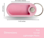 Keychain Pill Holder: Micro-Sized & Lightweight | Enhanced Strength with Stronger Magnets | Portable Daily Medication Storage (Summer 3 Pack)