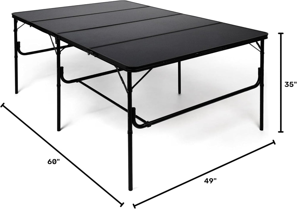 Warzone Studio Folding Table for Wargames (Dark Grey, 60 x 48 inch)