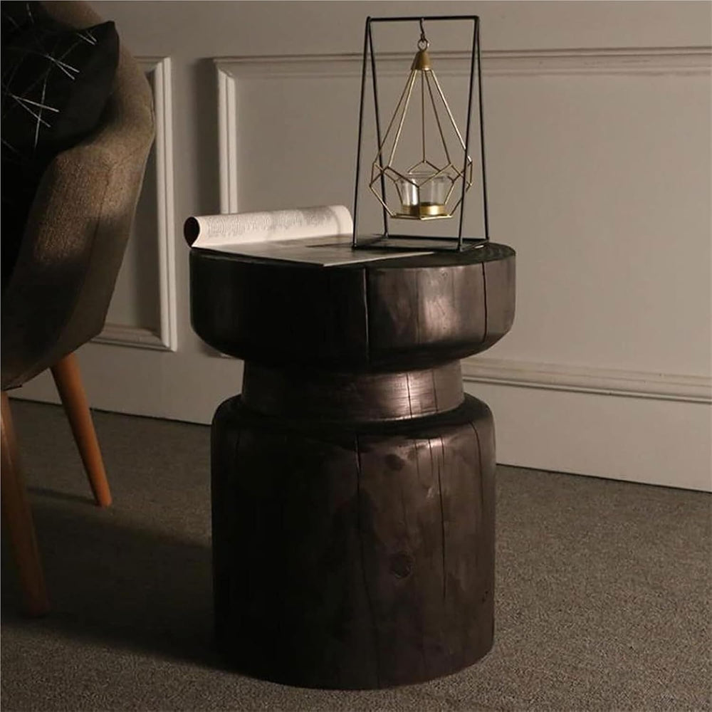 Coffee Table Tall Stump Side Garden Stool Tree Stump End Table Accent Plant S...