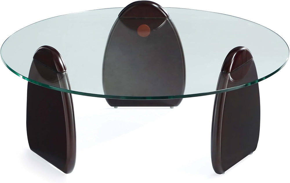 Manhattan Comfort Artesia 2 Piece Set, Round End and Coffee Tables with with ...