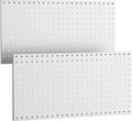 WALMANN Metal Pegboard Panels for Wall Garage Tools Pegboard for Garage, Workbench, Peg Board Tool Organizer Board(Pack of 2, Grey)