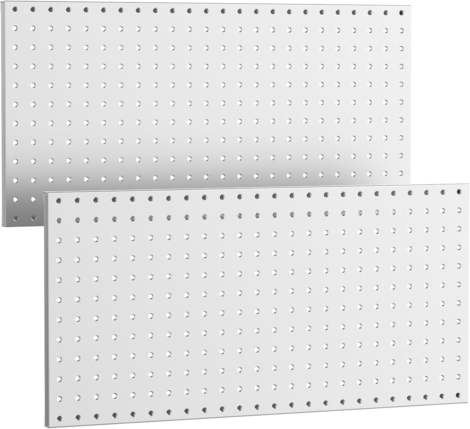 WALMANN Metal Pegboard Panels for Wall Garage Tools Pegboard for Garage, Workbench, Peg Board Tool Organizer Board(Pack of 2, Grey)
