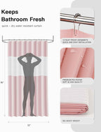 Bathroom Accessories Set,Pink Bathroom Set,24 Pieces Bathroom Accessory Set with Shower Curtain,Trash Can for Bathroom Accessories Décor and Home Gifts
