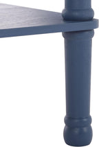 SAFAVIEH Furniture - Tinsley Rectangle Console Table - Blue - Solid Wood - Farmhouse Turned-Leg Design - Ideal for Entryway, Living Room, Hallway, 28" W x 11.75" D x 28" H (CNS5724F)