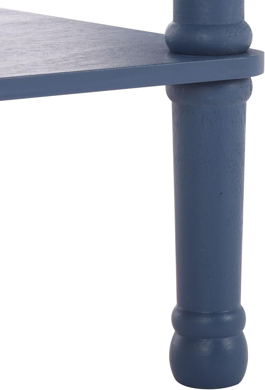 SAFAVIEH Furniture - Tinsley Rectangle Console Table - Blue - Solid Wood - Farmhouse Turned-Leg Design - Ideal for Entryway, Living Room, Hallway, 28" W x 11.75" D x 28" H (CNS5724F)
