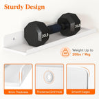 Lifewit Floating Shelves for Wall, 8 Pack White Acrylic Shelf 15" Room Decor for Bookcase/Vinyl Record Display/Photo/Picture in Bedroom, Living Room, Bathroom, Kitchen Storage and Organization
