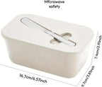 Premium BPA-Free Butter Dish with Lid & Stainless Steel Spreader – Airtight Kitchen Butter Keeper for Countertop & Refrigerator, Soft Spreadable Butter Storage, Perfect Gift for Home Cooking