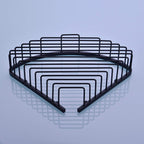 304 Stainless Steel Shower Caddy Corner Basket Shelf Bathroom Organizer Wall Mounted Storage, Matte Black Plated Finish Heavy Duty