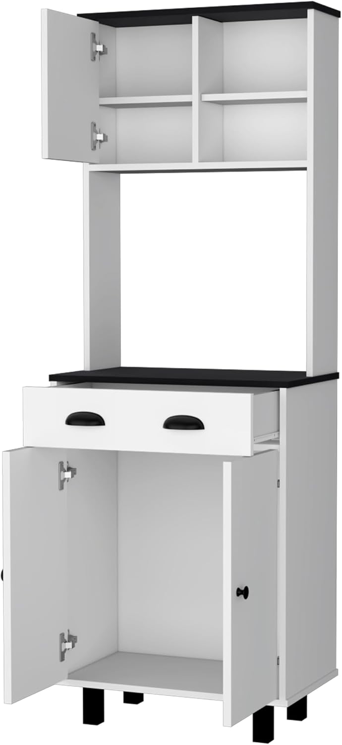 White and 1 Drawer Kitchen Pantry