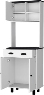 White and 1 Drawer Kitchen Pantry