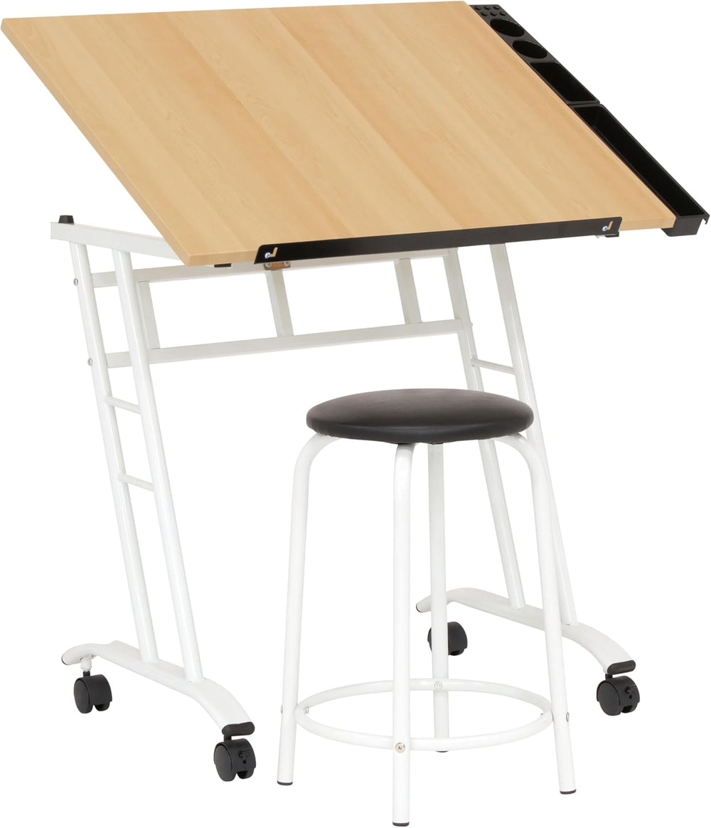 Studio Designs 13240 Craft Center, White/Maple,34" W x 23.5" D x 37...