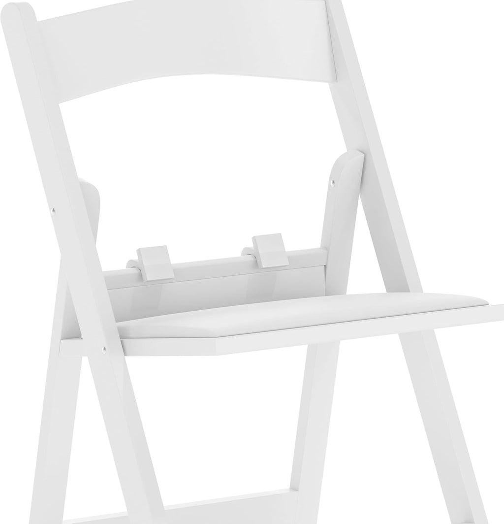 Flash Furniture Hercules Series Kids Padded Folding Chairs for Children, Children's Event Seats with 264-lb. Static Weight Capacity, Set of 11, White
