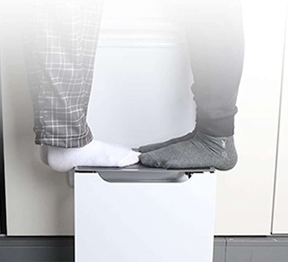 Foldable Wall-Mounted Stool Armrest,Shower Seat with Handle,Shoes Changing