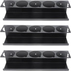 RealPlus Aerosol Spray Can Holder Rack Organizer, 5 Can Spray Bottle Holder Heavy-Duty Steel Wall Mounted for Garage and Workspace, Pack of 3