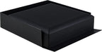 Allure - Bulk Case Of 12 - Large Necklace Box With LED Light, Square Shaped, Elegant Diamond Necklace Case, For Unique Proposal Or Wedding, Luxury Black Velvet Interior Jewelry Display Gift Box.