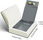 Large Decorative Book Safe with Combination Lock, 10.82"×7.67"×1.77" Hidden Storage Diversion Box for Cash, Phone, Passport, Valuables – Home Office Bookshelf, Evergreen Stories