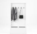Entryway Bench with Standing Coat Rack, Hall Tree with Shoe Storage Bench, Entryway Organizer with 5 Hooks,for Kitchen Home