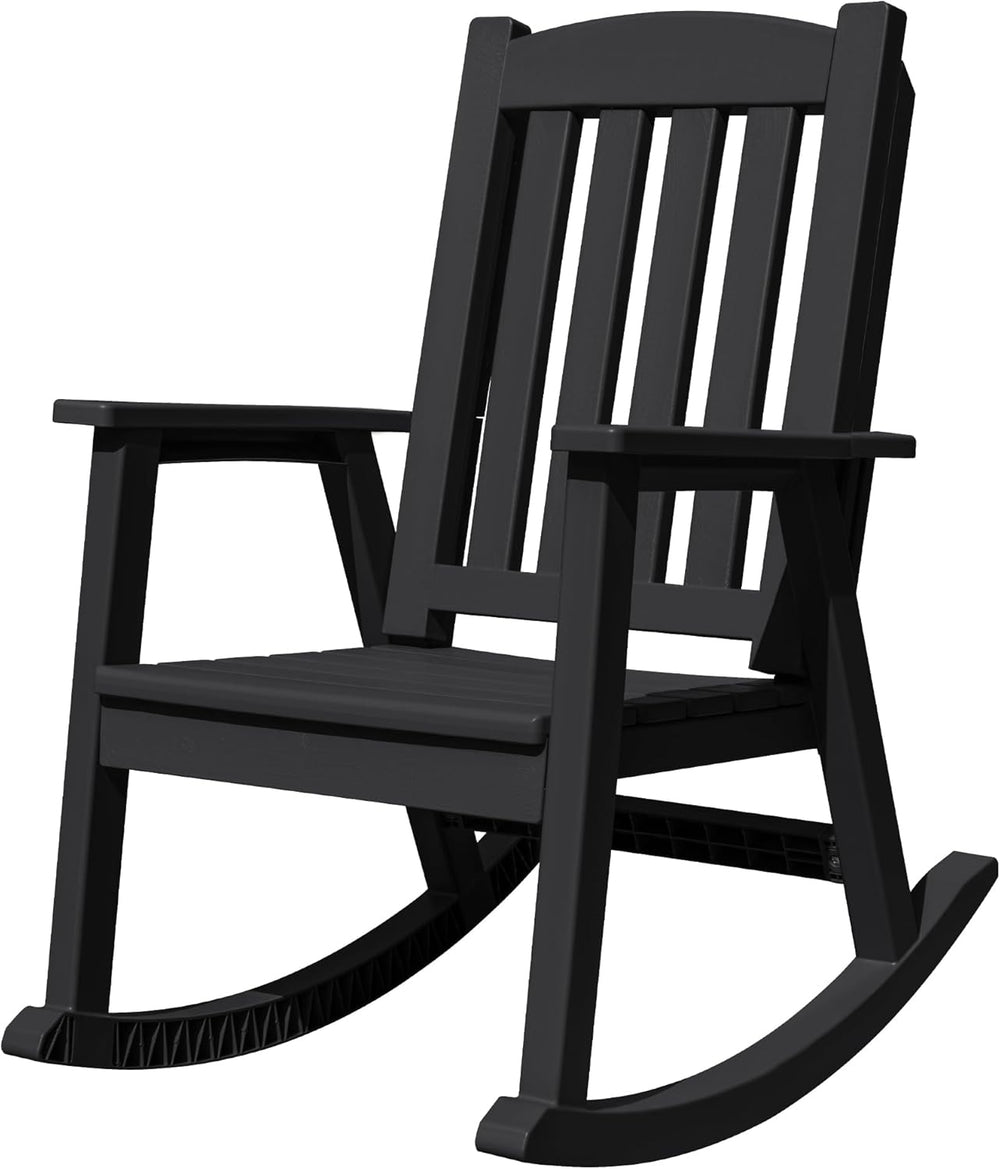 Devoko PP Material Rocking Chair Outdoor Indoor All Weather High Back Patio R...