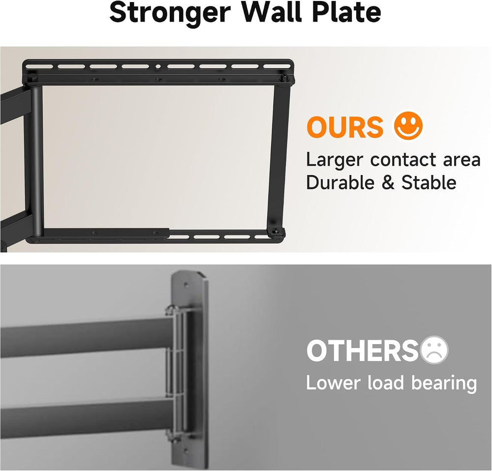 XINLEI Long Arm TV Wall Mount for Most 32-84 Inch TVs, 40” Extension Full Mot...