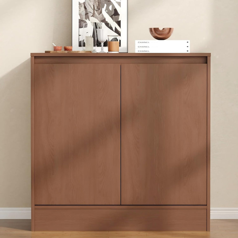 Housoul Buffet Cabinet with Storage, Coffee Bar Cabinet with 2 Doors and Adju...