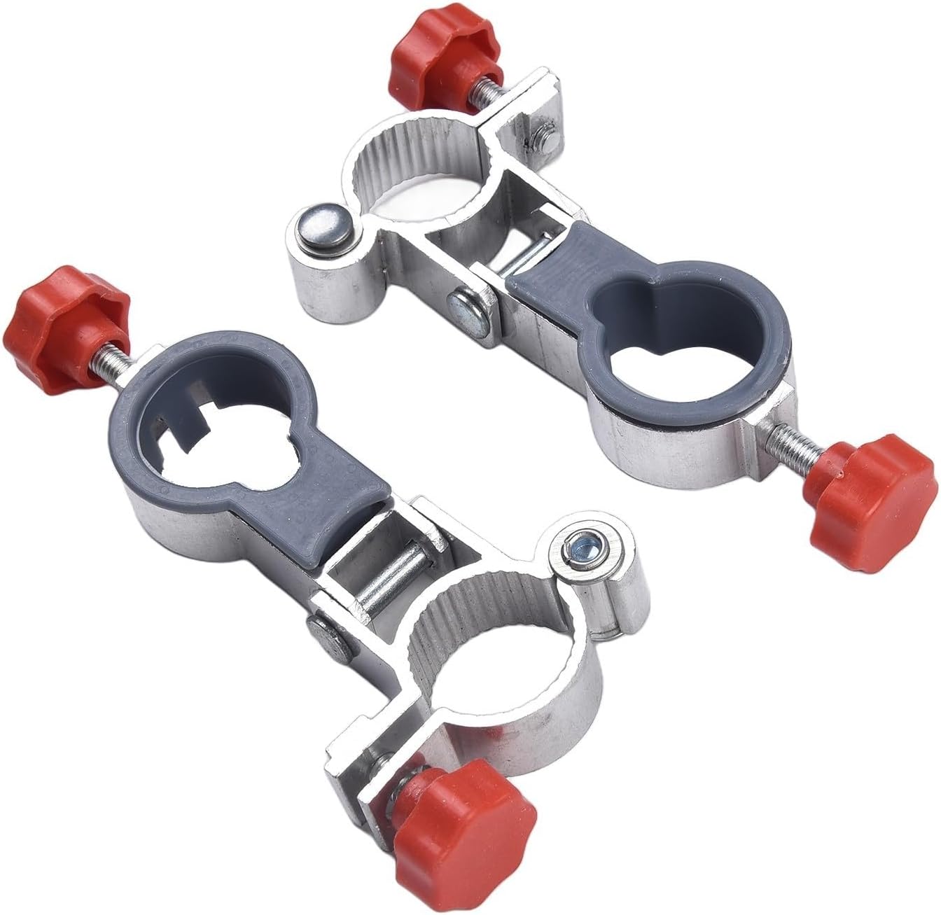 Umbrella Holder Clips Set of 2 for Beach and Fishing Chairs, Compact Design with Adjustable Features in Aluminum Alloy (foldable)