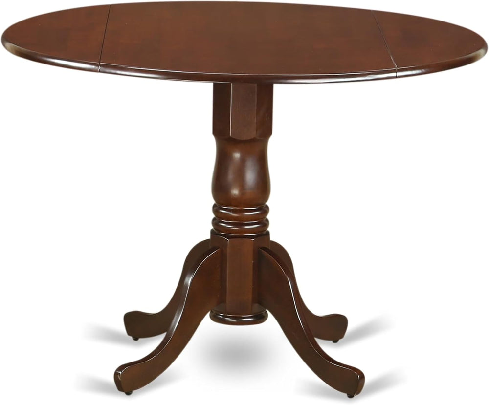East West Furniture DLT-MAH-TP Dublin Dining Room Table - a Round Solid Wood ...