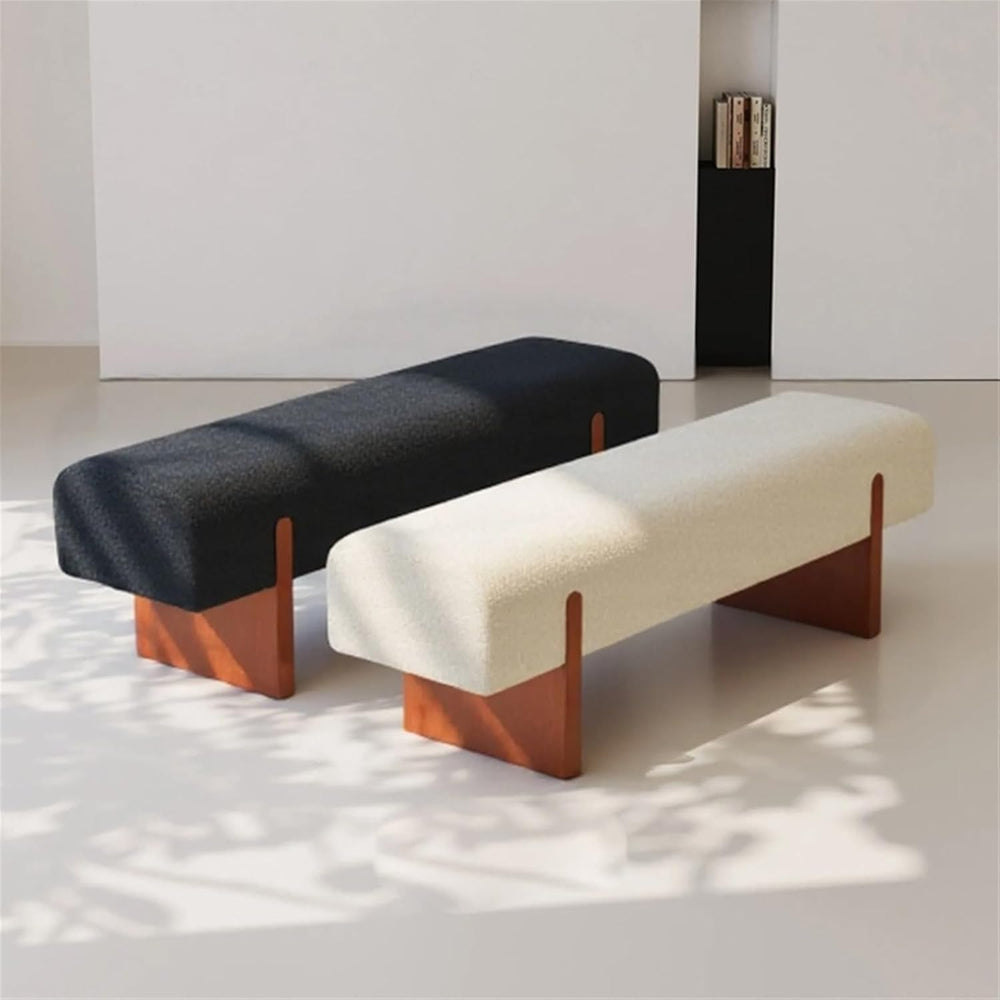 Modern Wooden Bed end Bench Dining Table Upholstered Shoe Changing Dressing R...